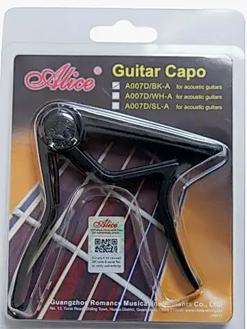 Alice A007D-BK-A Akustik Gitar Kapo