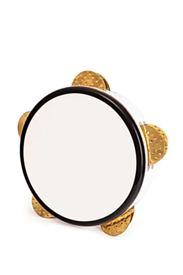 Profesyonel Türk Zilli Tef - Beyaz, Siyah